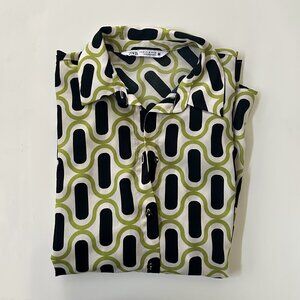 Zara long sleeve retro shirt